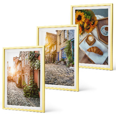 Wall art set Streets coffee sunflowers