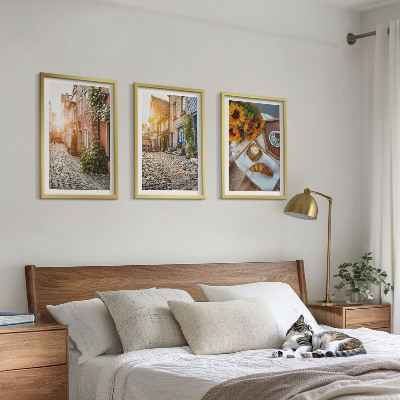 Wall art set Streets coffee sunflowers