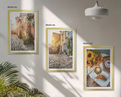 Streets coffee sunflowers wall art set set of wall art prints