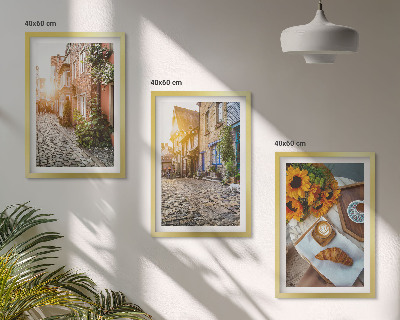 Wall art set Streets coffee sunflowers