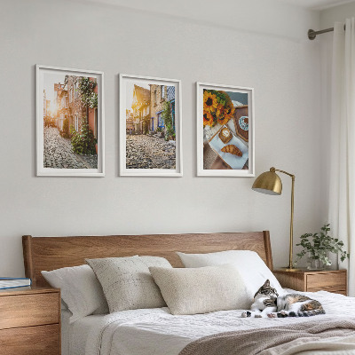 Wall art set Streets coffee sunflowers