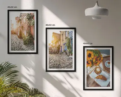 Streets coffee sunflowers wall art set set of wall art prints