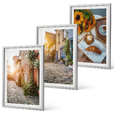 Wall art set Streets coffee sunflowers