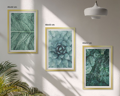 Wall art set Close-up of plant leaves