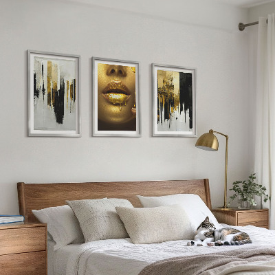 Wall art set Abstract portrait painting