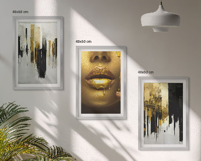 Wall art set Abstract portrait painting