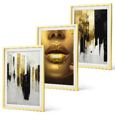 Wall art set Abstract portrait painting