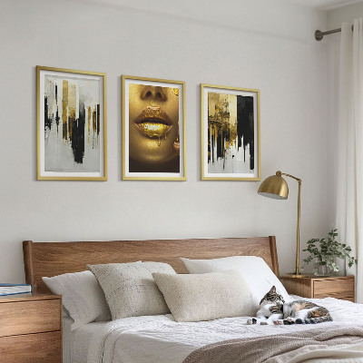 Wall art set Abstract portrait painting