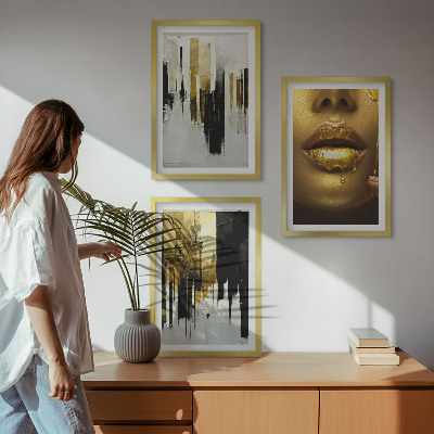 Wall art set Abstract portrait painting