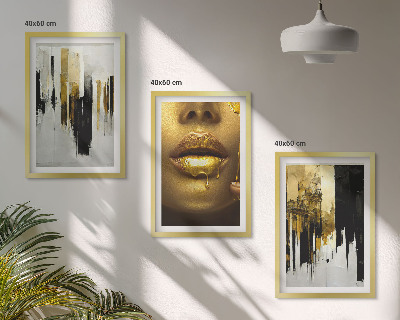 Wall art set Abstract portrait painting