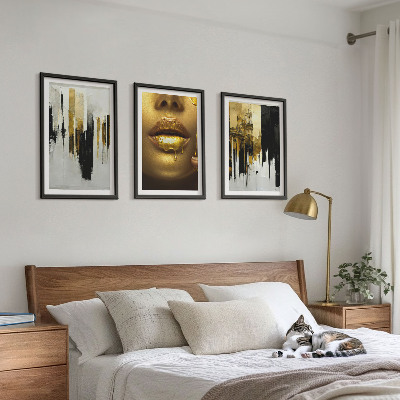 Wall art set Abstract portrait painting