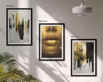 Wall art set Abstract portrait painting