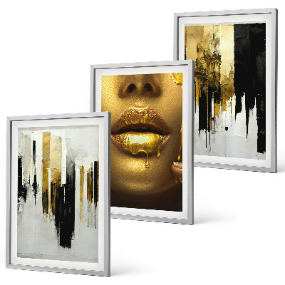 Wall art set Abstract portrait painting