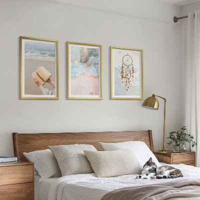 Wall art set Abstract sea boho book