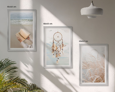 Wall art set Peaceful summer boho landscapes