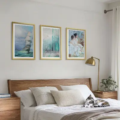 Abstract sea dancer wall art set 