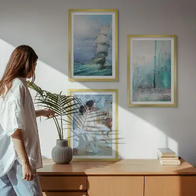 Abstract sea dancer wall art set 