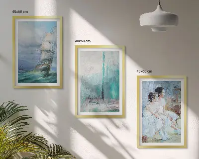 Abstract sea dancer wall art set 