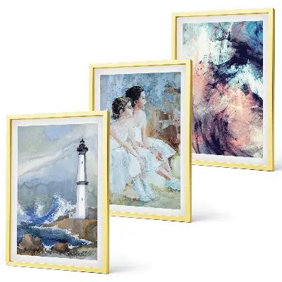 Lighthouse abstract dancer wall art set 