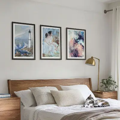 Lighthouse abstract dancer wall art set 