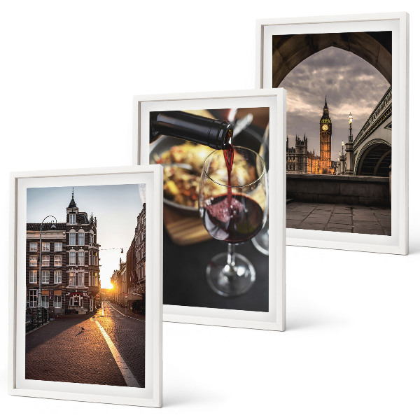 Wall art set Images city food London