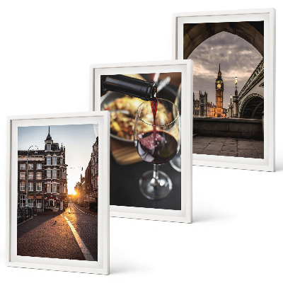 Wall art set Images city food London