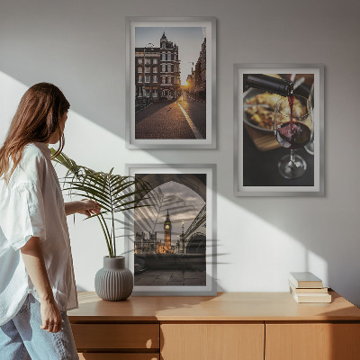Wall art set Images city food London