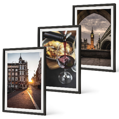 Wall art set Images city food London