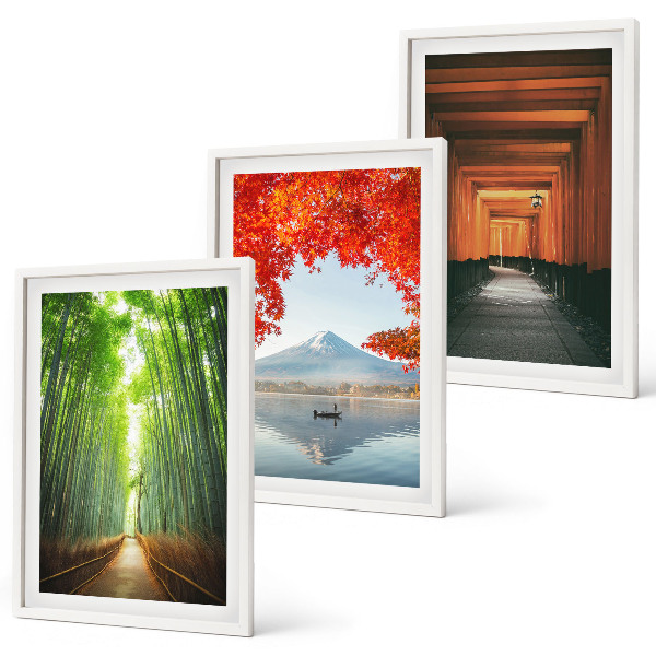 Wall art set Fuji Bamboo Forest Landscape