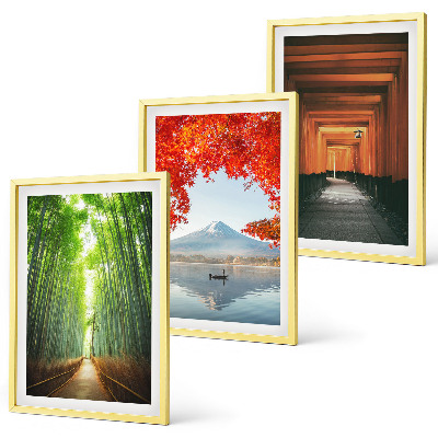 Wall art set Fuji Bamboo Forest Landscape