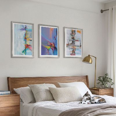 Three-piece wall art piece Abstract painting compositions