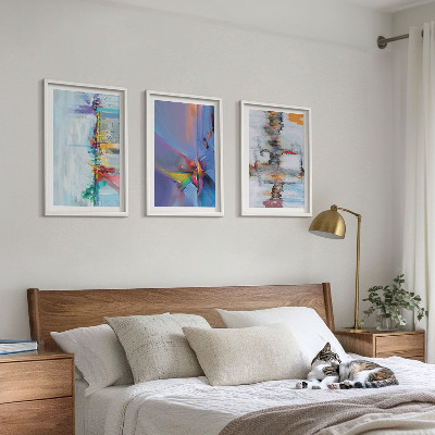 Three-piece wall art piece Abstract painting compositions