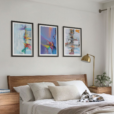 Three-piece wall art piece Abstract painting compositions
