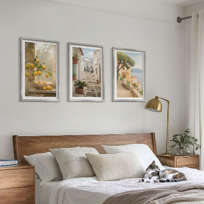 Wall art set Citrus tree window view
