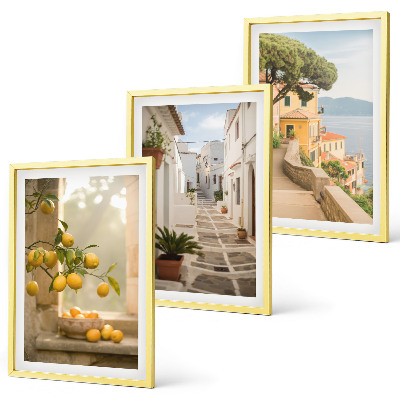 Wall art set Citrus tree window view