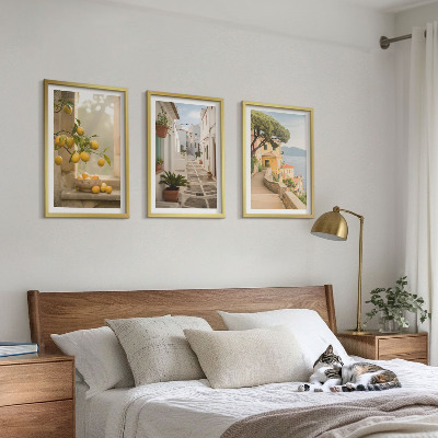 Wall art set Citrus tree window view