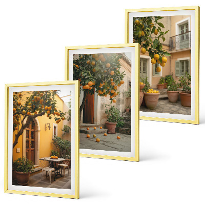 Wall art set Garden citrus sun