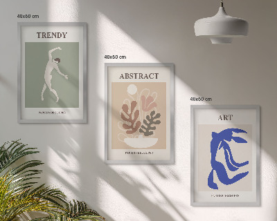 Wall art set Matisse's Stylish Plant Figures