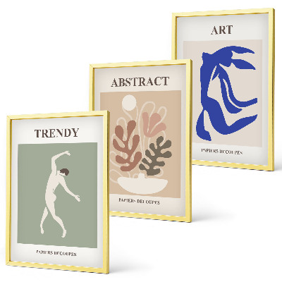Wall art set Matisse's Stylish Plant Figures