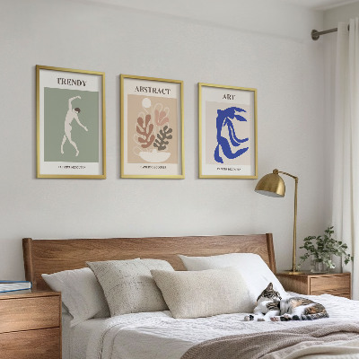 Wall art set Matisse's Stylish Plant Figures