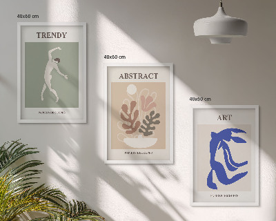 Wall art set Matisse's Stylish Plant Figures