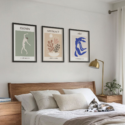 Wall art set Matisse's Stylish Plant Figures