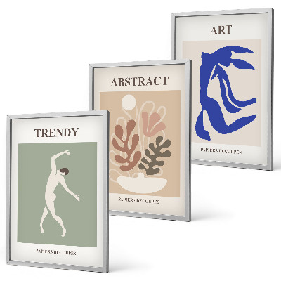 Wall art set Matisse's Stylish Plant Figures