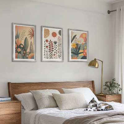 Wall art set Boho plant patterns nature