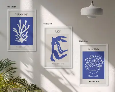 Matisse abstract wall art set set of decorative posters