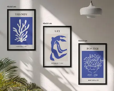 Matisse abstract wall art set set of decorative posters