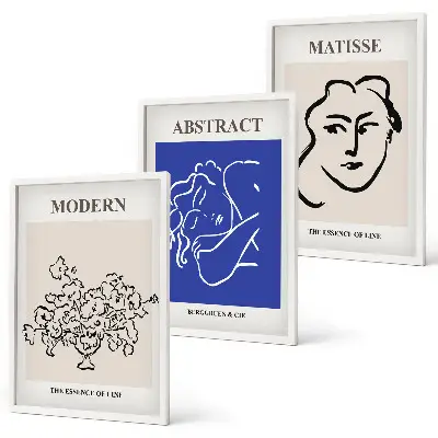 Three-piece Matisse wall art set modern posters