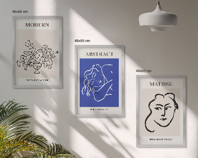 Three-piece wall art piece Matisse's modern posters