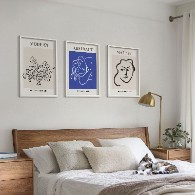 Three-piece wall art piece Matisse's modern posters