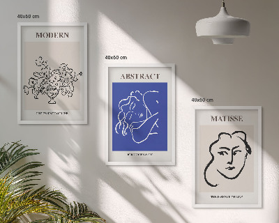 Three-piece wall art piece Matisse's modern posters